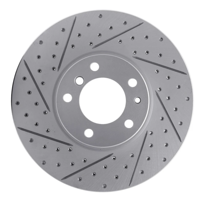 DFC 91-01 BMW 850Ci Front Right Drilled & Slotted Geoperformance Rotor