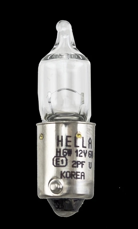Hella-Glühbirne H6W 12V 6W BAX9s T2.75