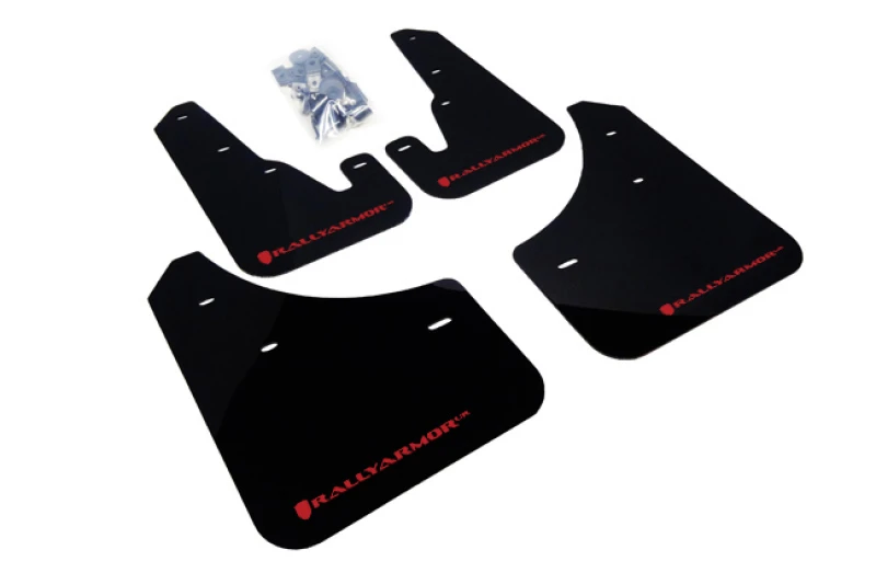 MF9-UR-BLK_RD-67946d996ebb8 Rally Armor 04-09 Mazda3/Speed3 Black UR Mud Flap w/ Red Logo
