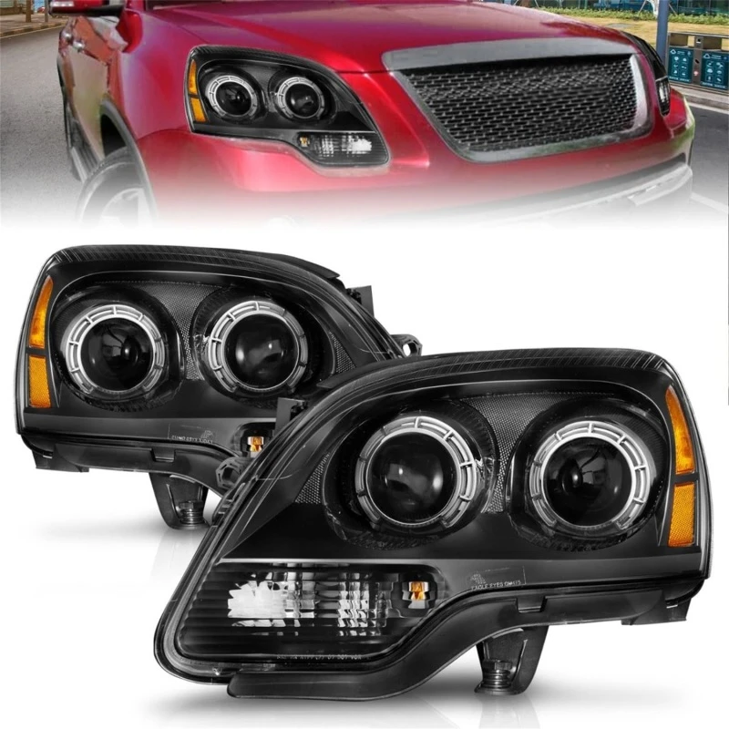ANZO 2007-2012 GMC Acadia Projektorscheinwerfer Schwarz Gehäuse