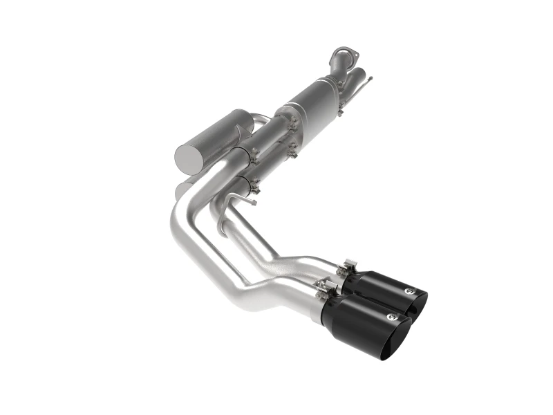 aFe Rebel Series 3in 409 SS Kat-Back Auspuffanlage mit schwarzen Endrohren 17-20 Ford F-250/F350 V8 6.2L/7.3L