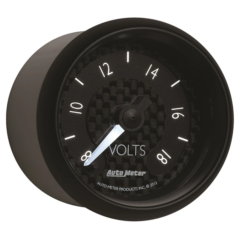 Autometer GT-Serie 52mm Voll-Sweep-Elektronik 8-18 Volt Voltmeter
