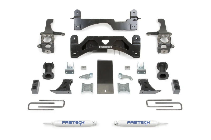 Fabtech 16-21 Toyota Tundra 2WD/4WD 6 Zoll Basic-System mit C/O-Spacern und Performance-Rückstoßdämpfern