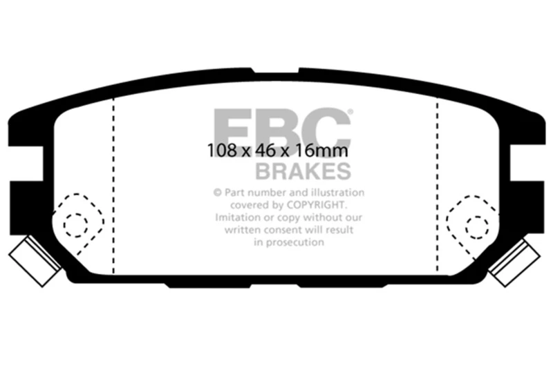 EBC 91-93 Dodge Stealth 3.0 4WD Greenstuff Rear Brake Pads