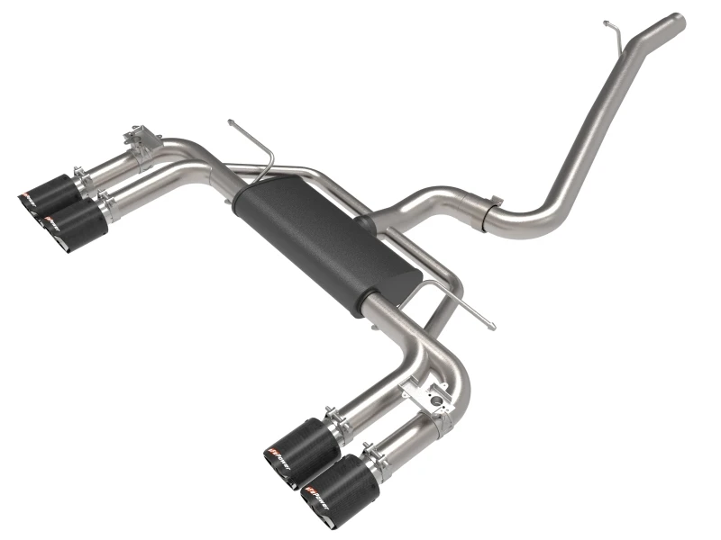 aFe MACHForce XP 3in-2.5in 304SS Auspuff-System 15-20 Audi S3 L4-2.0L (t) - Carbon-Spitzen