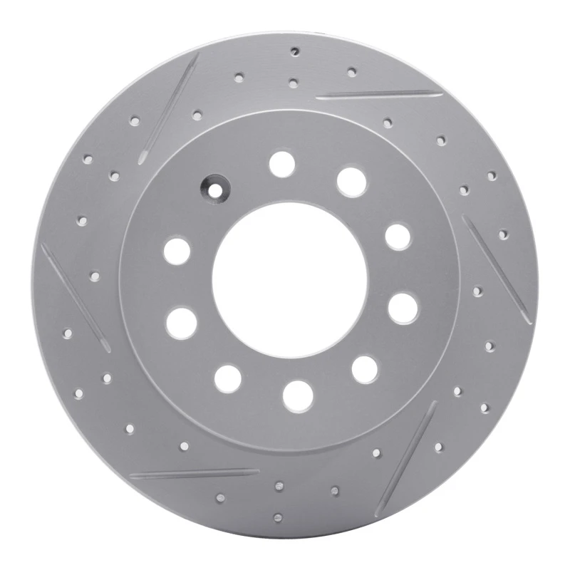 DFC 03-08 Hyundai Tiburon Rear Left Drilled & Slotted Geoperformance Rotor