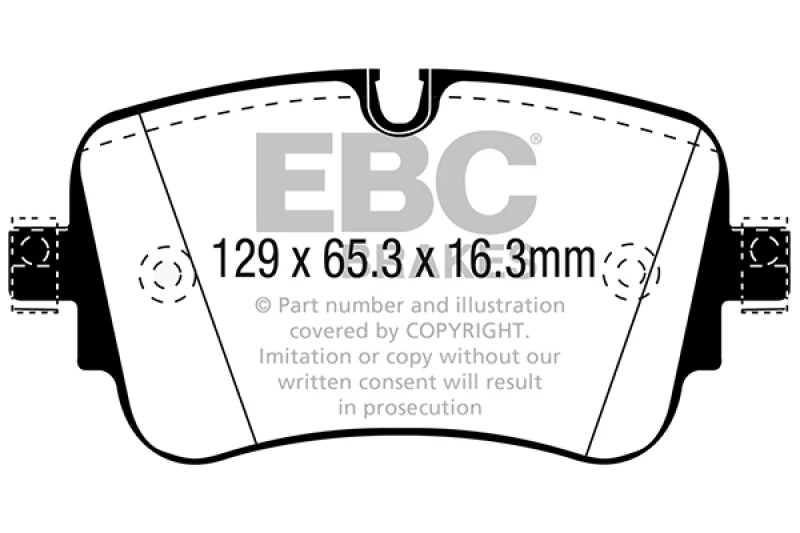 EBC 16-18 Audi Q7 Yellowstuff Rear Brake Pads
