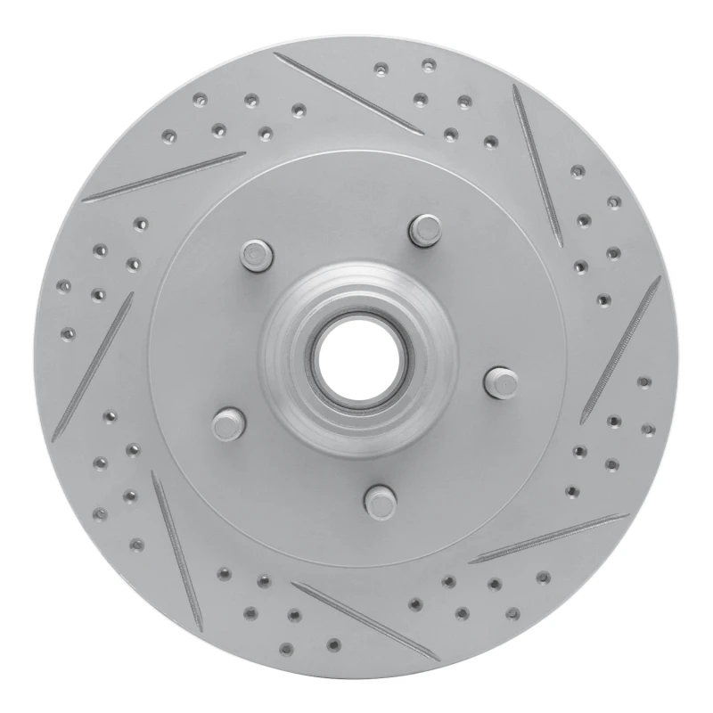 DFC 99-04 Ford Expedition Front Right Drilled & Slotted Geoperformance Rotor
