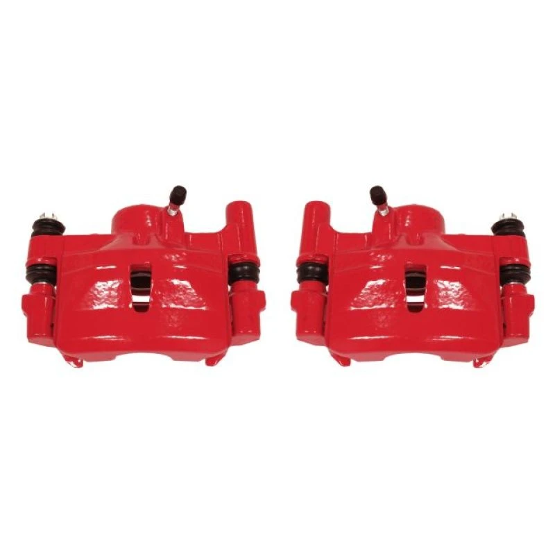 powerstop_S1202-67945feb48147 Power Stop 90-91 Lexus ES250 Rear Red Calipers w/Brackets - Pair