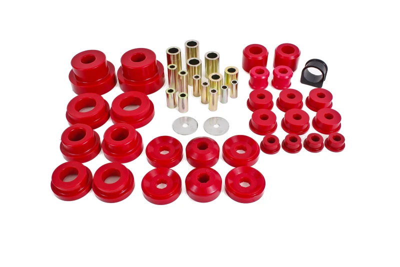 BMR 10-13 5. Generation Camaro Pro Version Total Suspension Bushing Kit (BK030/BK021/BK022) - Schwarz/Rot