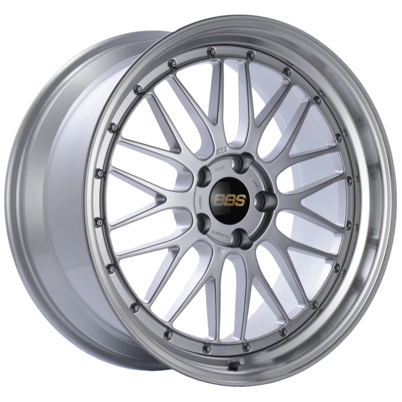 BBS LM 20x9.5 5x120 ET37 Diamond Silver Center Diamond Cut Lip Wheel -82mm PFS/Clip Required