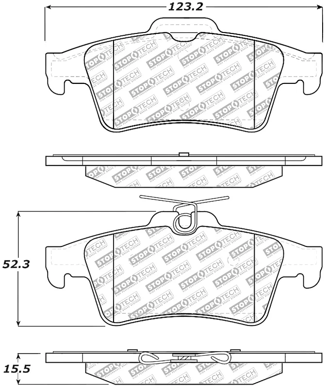 stoptech_305.10950-6794fee2d3b86 StopTech Street Select Brake Pads - Rear