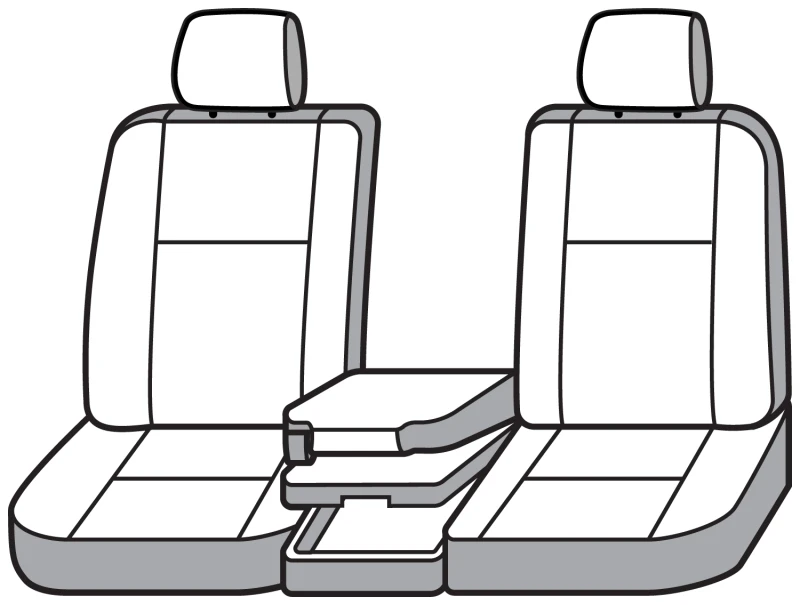 Covercraft 21-25 Ford F150 Carhartt Super Dux SeatSaver Front Row Custom Seat Cover - Gravel
