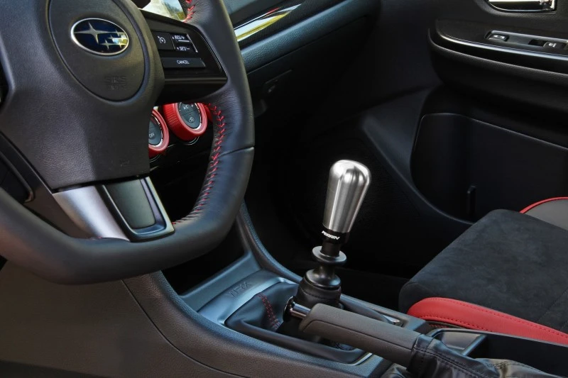 Perrin 1.8in. SS Tapered Shift Knob for 15-22 Subaru WRX (w/Rattle Fix) - Brushed