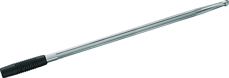 Kuryakyn Billet Antenne Rund/Gerillt Chrom