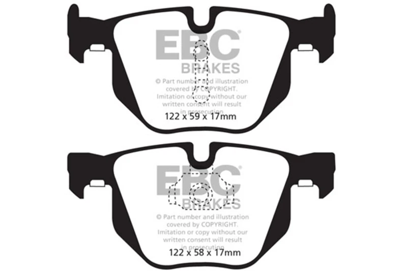 EBC 10-14 BMW X5 3.0 Turbo (35) Greenstuff Rear Brake Pads