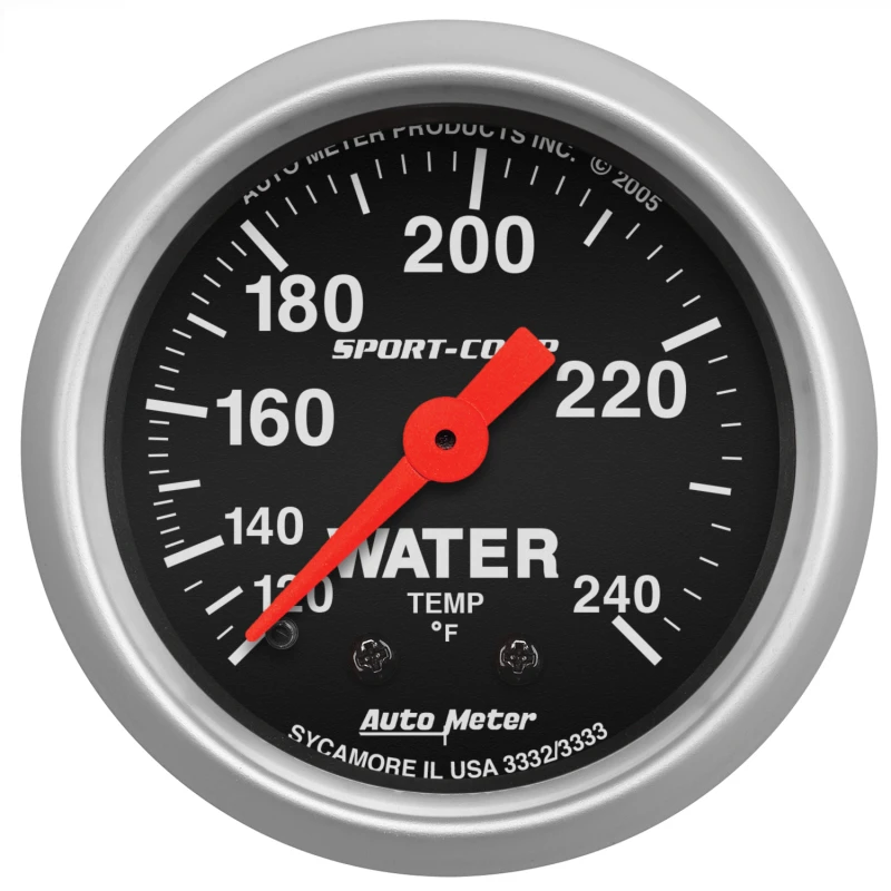 Autometer Sport-Comp 52.4mm 120-240 F Mech 2in Water Temp