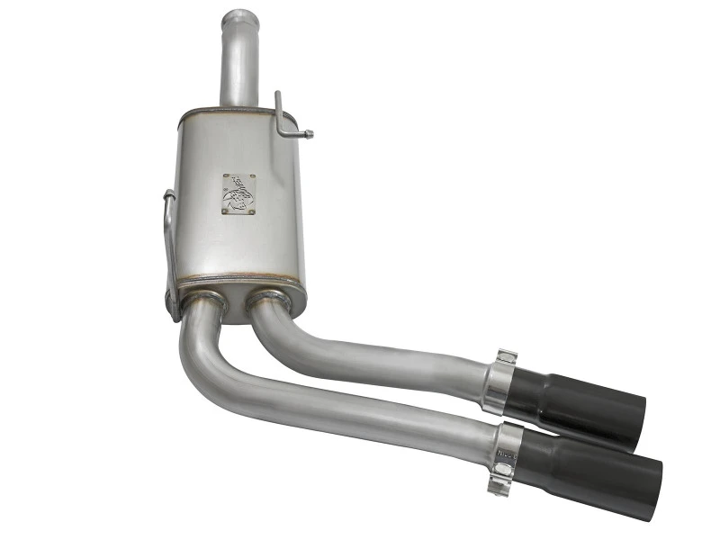 aFe Rebel Series CB Mittel-Seitenausgang SS Auspuff mit schwarzen Tips 09-16 GM Silverado/Sierra V6/V8