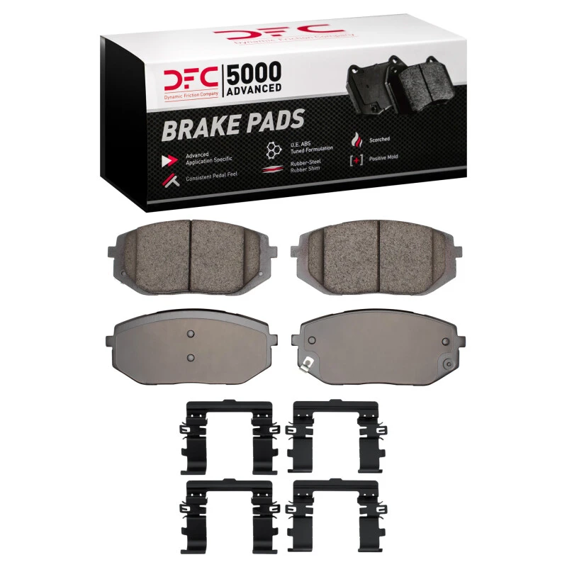 DFC 25-25 Kia K5 Front 5000 Advanced Low Metallic Brake Pads and Hardware Kit