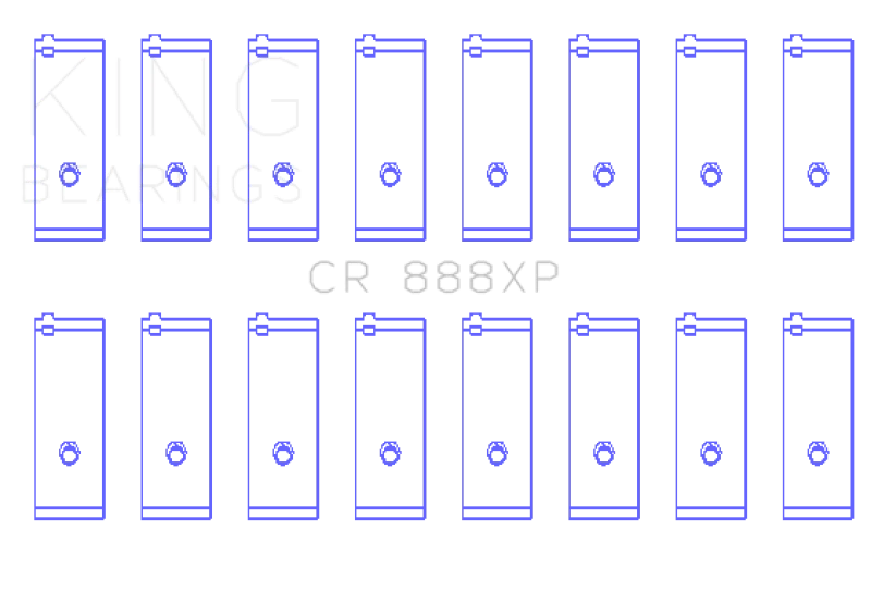 King Engine Bearings Toyota 1Uz-Fe/2Uz-Fe/3Uz-Fe (Größe +0,50mm) Pleuelzapfenlager-Satz