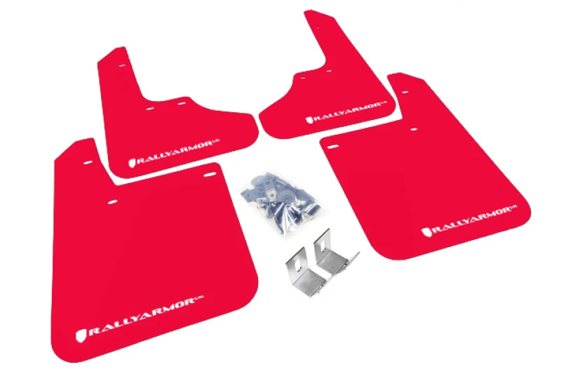 Rally Armor Red UR Mud Flap w/White Logo for 93-01 Subaru Impreza RS