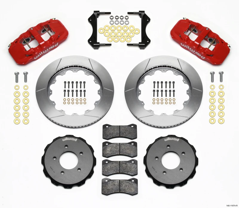 Wilwood AERO6 Vorderer Hut-Kit 14,00 Rot 99-06 BMW E46