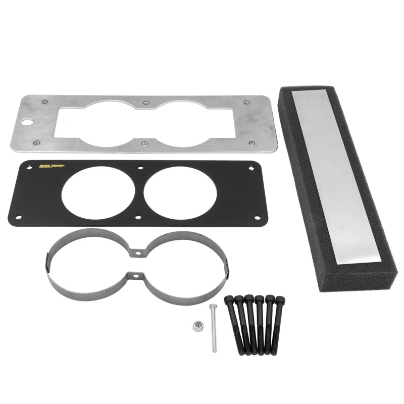 Autometer 87-93 Ford Mustang Black Dual Gauge Cage