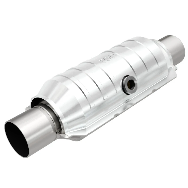 MagnaFlow Universal-Katalysator 2 Zoll Einlass/Auslass, Mittig/Mittig Rund 11 Zoll Körper L x 5,125 Zoll B x 15 Zoll Gesamtlänge