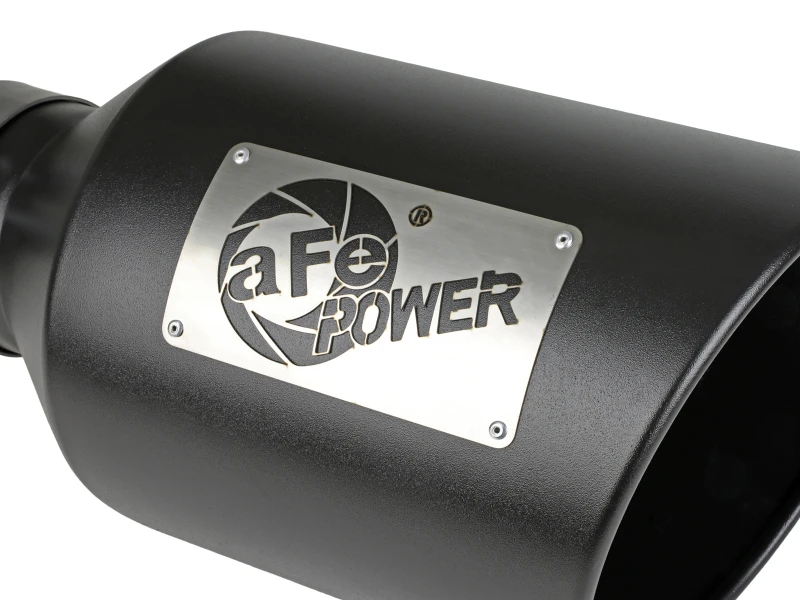 aFe Power MACH Force-Xp 409 Edelstahl-Klemm-Auspuff-Endrohr Schwarz