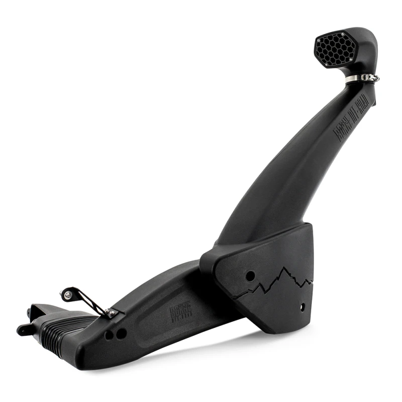 Mishimoto BORNE Off-Road 17-20 Ford F-150 Raptor 3.5L EcoBoost Schnorchel - Micro-Wrinkle Schwarz