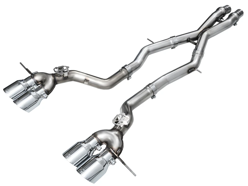 AWE Tuning 23-24 BMW G87 M2 Track Edition Exhaust - Chrome Silver Tips