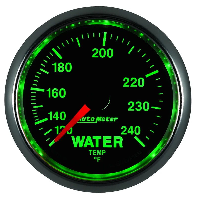 Autometer GS 52mm 120-240 Deg F Mechanical Water Temperature Gauge