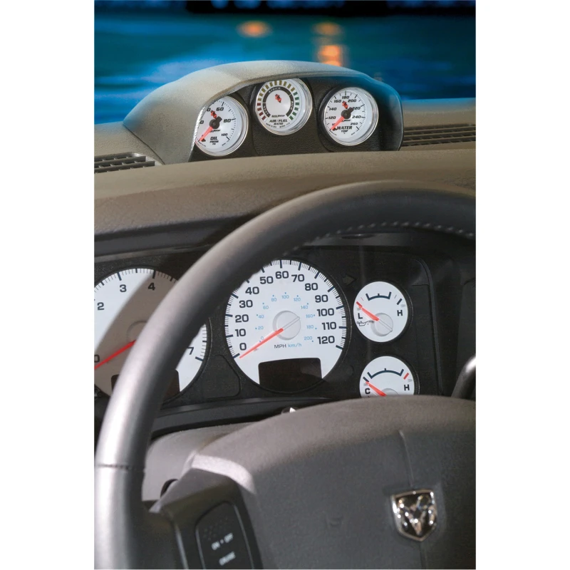 Autometer 03-07 Dodge Ram Triple Dash Pod - Schwarz