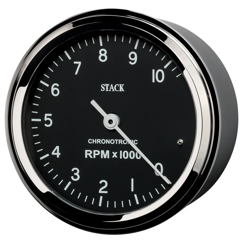 Autometer Chronocentric Tachometer - 80mm Blk - 0-10K RPM