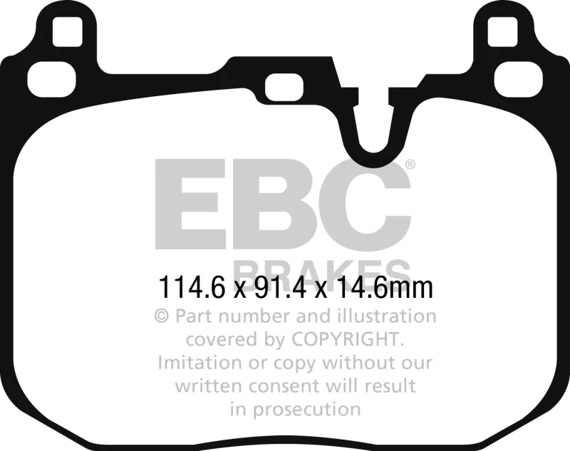 EBC Redstuff Front Bremsbeläge für 2015+ Mini Cooper John Cooper Works