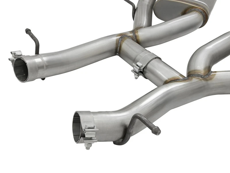 aFe MACHForce XP 3 Zoll 304 SS Axle-Back Exhaust Dual Exhaust (NPP) mit schwarzen Tips 16-17 Camaro SS V8