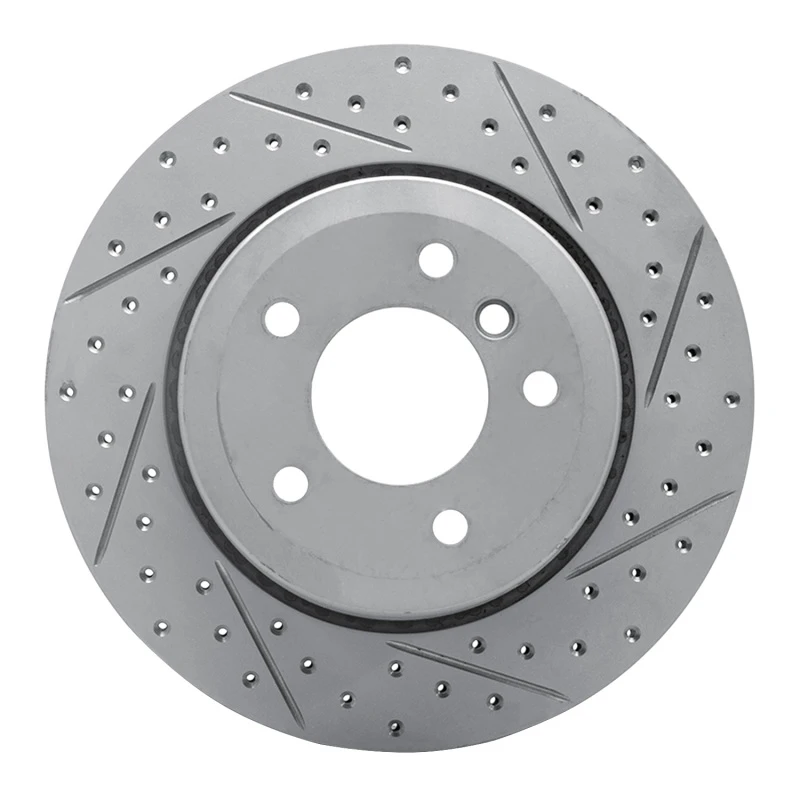 DFC 06-10 BMW 530Xi Rear Right Drilled & Slotted Geoperformance Rotor