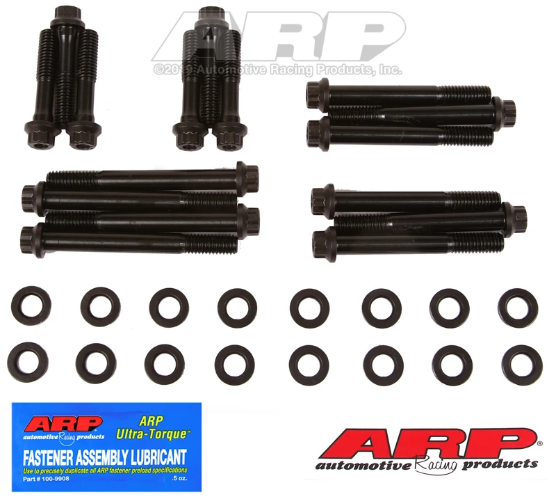ARP Main Bolt Kit for SB Chevy 2-Bolt Large Journal with 1/2 Inch Straps on F&R Caps