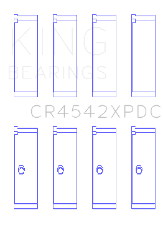 King Engine Bearings Honda K-Series pMaxKote Performance Rod Bearing Set - Size STD
