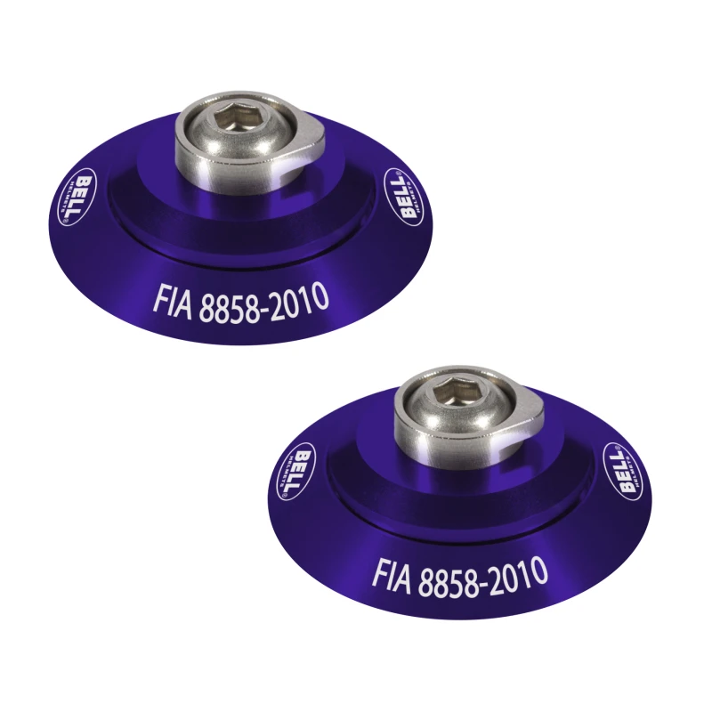 Bell HANS Clip Set - Purple FIA8858-2010
