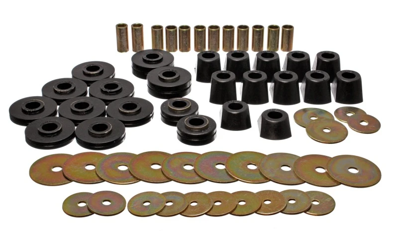 Energy Suspension 67-95 K5 Blazer/67-70 Denali XL/Suburban/Yukon XL 4WD Schwarzes Body (Cab) Mount-Set
