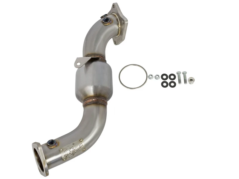 aFe Twisted Steel Down-Pipe Catted 13-16 Cadillac ATS L4-2.0L (t)