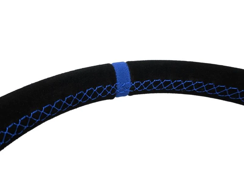 PRP Flat Suede Steering Wheel - Blue