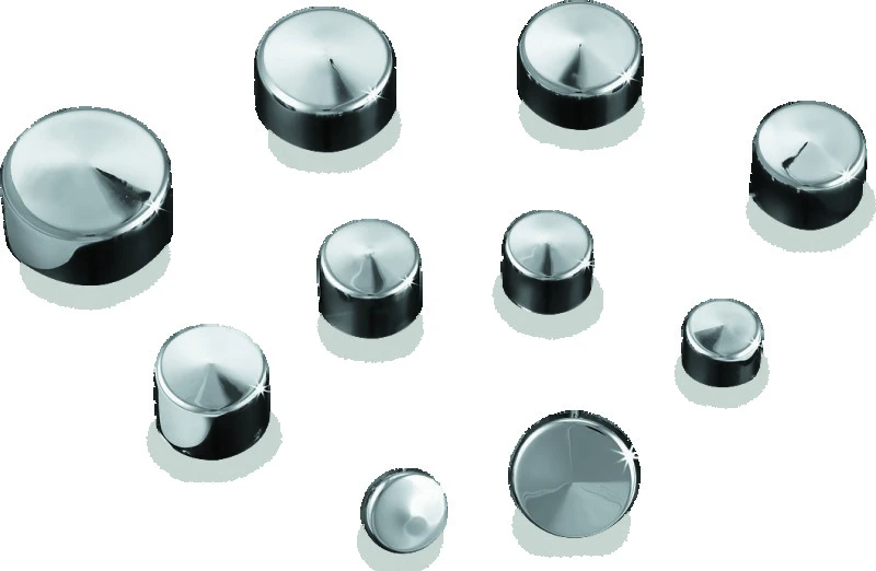 Kuryakyn Kool Kaps Chrom Abdeckkappen für 5/16" Allen Schrauben