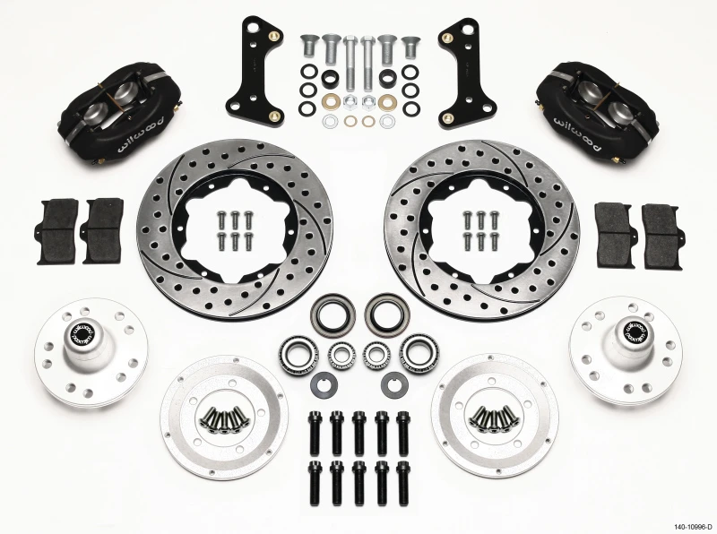 Wilwood Forged Dynalite Vorderrad-Kit 11,00 Zoll gebohrt 67-69 Camaro 64-72 Nova Chevelle