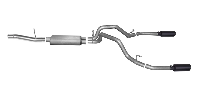 gibson_65651B-67933b4e810cc Gibson 11-19 Chevrolet Silverado 2500 HD LT 6.0L 3.5in/3in Kat-Back-Doppel-Split-Auspuff - Black Elite
