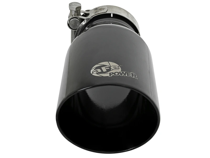 aFe MACH Force-Xp Universal 409 SS Einzelwandige Klemm-Abgas-Endrohr - Schwarz