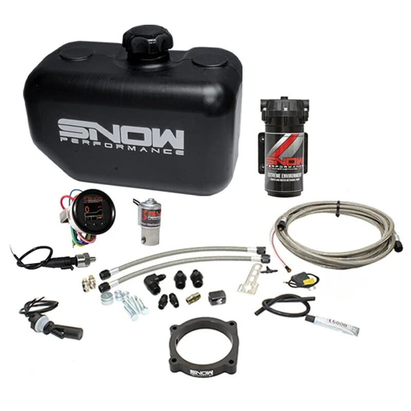 Snow Performance Stg 2 Boost Cooler Challenger/Charger Hellcat Water Inj Kit (SS Braid Line/4AN Fit)