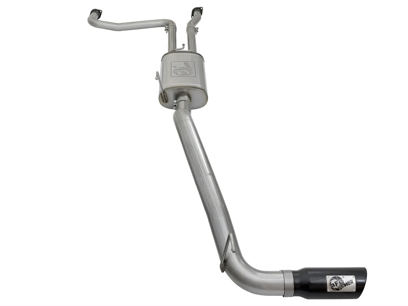 aFe MACHForce XP 2,5-Zoll-Kat-Back-Abgasanlage mit schwarzer Spitze Nissan Frontier 17-19 V8-5,6L