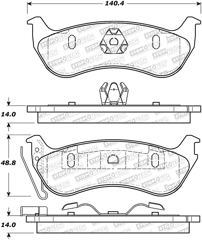 StopTech Street Select Brake Pads